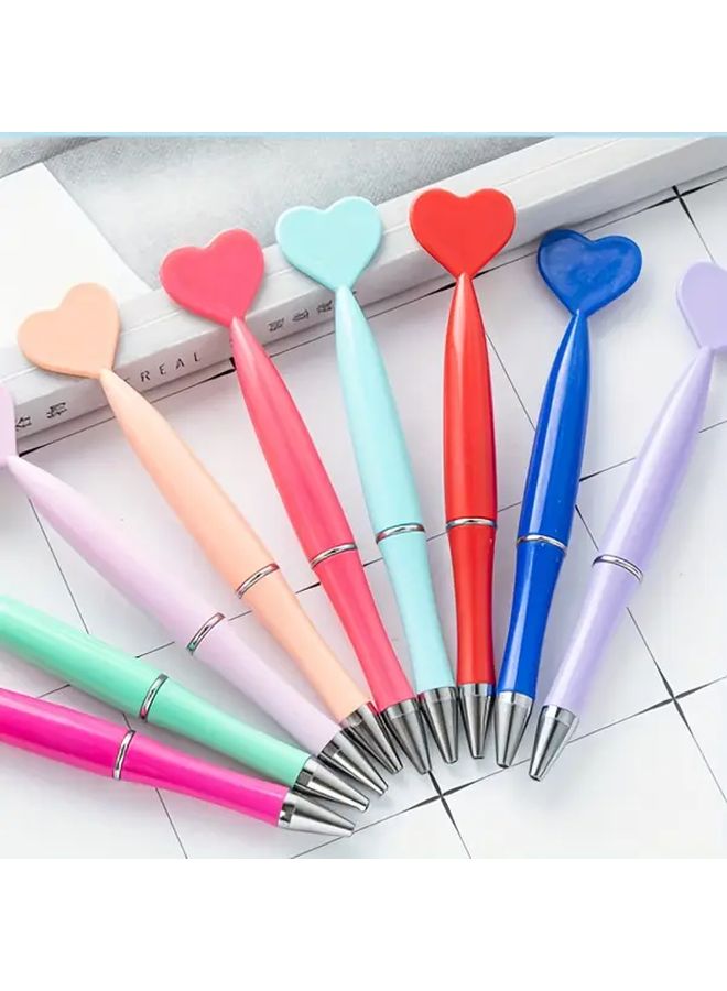 4 Pack Heart Shape Ballpoint Pen 1 0 Mm Smooth Writing Replaceable Refills Gift - Image 4